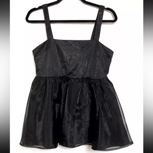 English Factory NWT sparkly black top size small